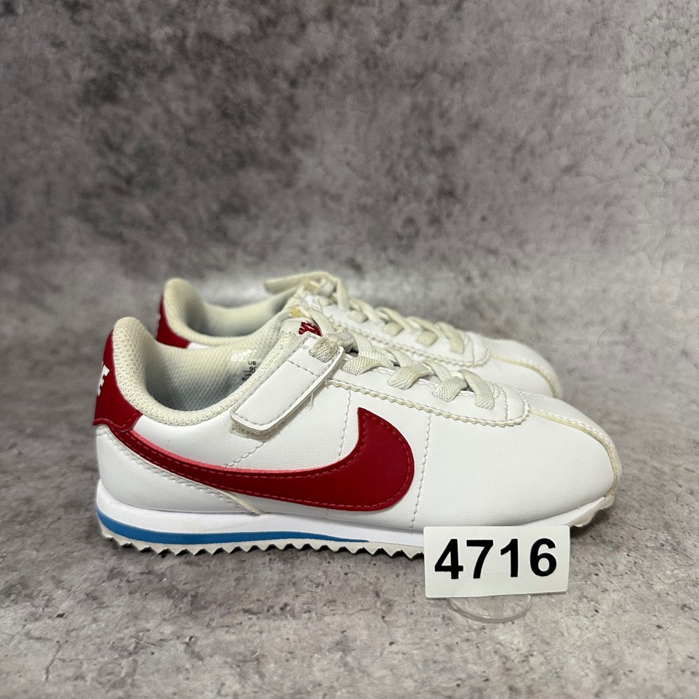 Nike Cortez EasyOn Kids 9C White DM0951-115 Hook-Loop Retro Shoes